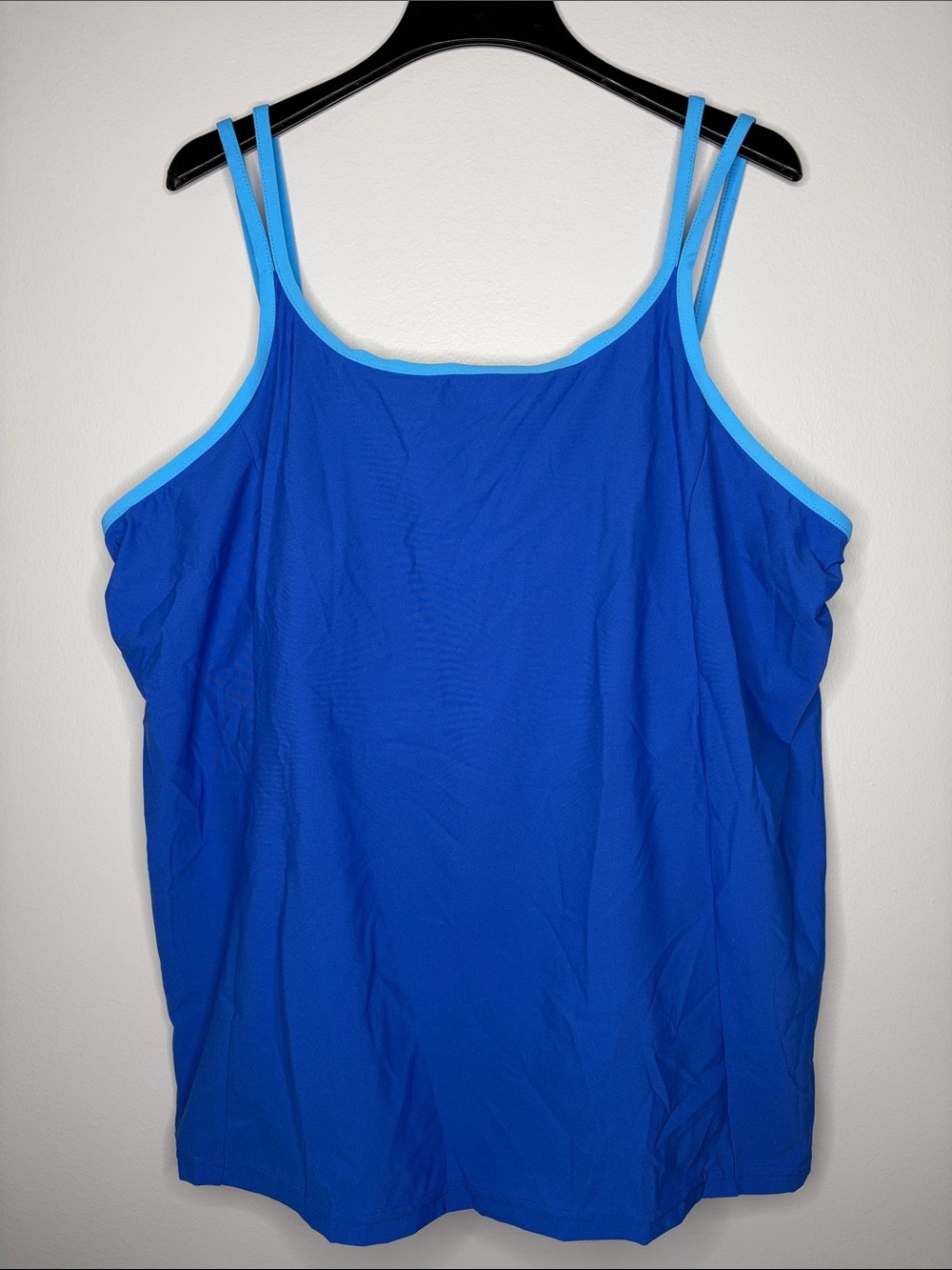 Junonia Women’s Blue Double-Strap Swimwear Cami Tank Top